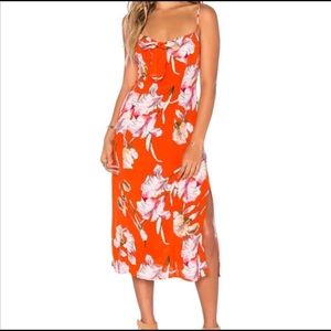 MinkPink Tangerine Dream Midi Dress